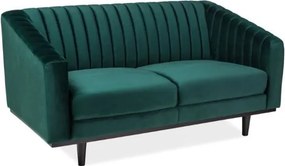 Divano Asprey in velluto Asprey 2 verde - H78 cm