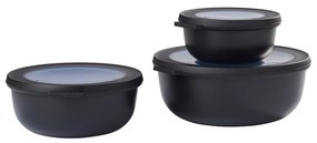 Scatole per alimenti in set da 3 Nordic black - Mepal
