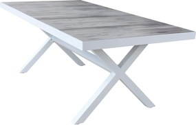 MACCAI - tavolo da giardino in alluminio e gres