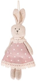 Set di 2 decorazioni per coniglietti di Pasqua rosa - Dakls