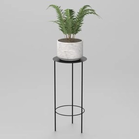 Portafiori 70x32 cm nero