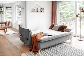 Divano letto grigio 225 cm Charming Charlie - Miuform