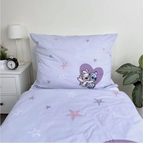 Biancheria da letto per bambini in cotone per letto singolo 140x200 cm Lilo and Stitch "Heart" – Jerry Fabrics
