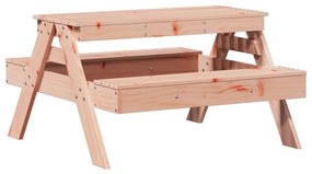 Tavolo da picnic per bambini 88x97x52 cm legno massello douglas