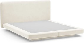 Letto matrimoniale imbottito avorio 140x200 cm Linea – Micadoni