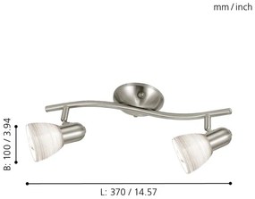 EGLO 88473 - Faretto DAKAR 1 2xE14/40W