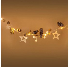 Retlux - Catena natalizia LED 10xLED/3xAA 2,5m bianco caldo