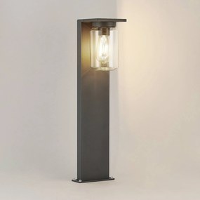 Lucande Semka lampione, 65 cm, grigio scuro