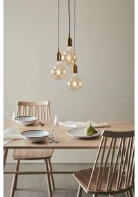 Markslöjd 108099 - Lampadario su filo BRONX 3xE27/60W/230V bronzo
