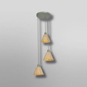 Ledvance - Lampadario a sospensione con filo DECOR RAFFIA 3xE27/15W/230V bastone di rafia