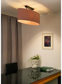 Duolla - Lampadario a plafone OVAL 2xE27/15W/230V rosa