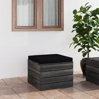 Pouf da Giardino su Pallet con Cuscino in Legno di Pino cod mxl 71480