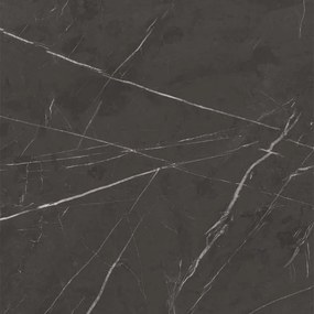 Lavabo Kros in HPL da 80 cm con vasca centrale, finitura Nero Marquina