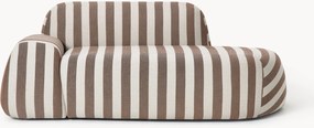 Divano a righe 2 posti con chaise longue Wolke