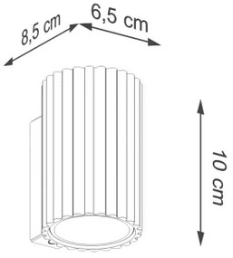 Sollux SL.1650 - Applique KARBON 1xGU10/10W/230V oro