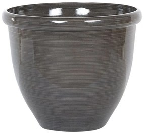 Vaso in pietra marrone scuro ⌀ 44 cm TESALIA Beliani