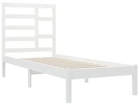 Giroletto bianco in legno massello 90x200 cm