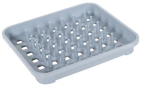 Scolapiatti in plastica grigio 38x33,5 cm Eco Range – Addis