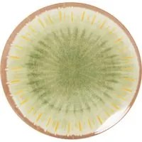 Piatto piano 28 cm in melammina verde Soler