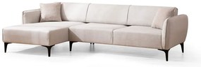 Divano angolare bianco, angolo sinistro - Belissimo - Balcab Home
