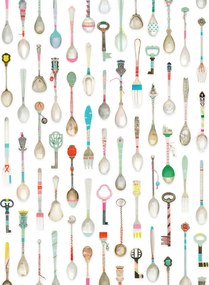 studio ditte Carta da parati Teaspoon - Teaspoon
