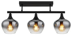 Globo 15548-3D1 - Lampadario a plafone MAXY 3xE27/40W/230V nero
