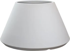 Vaso in resina da esterno interno tondo conico d.60x35h Stromboli Bianco