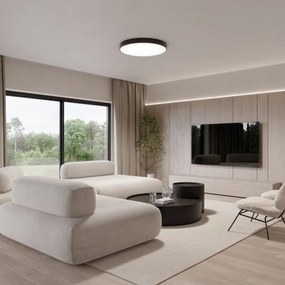 Brilagi - Plafoniera CLARE 6xE27/24W/230V diametro 80 cm nero