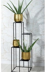 Portafiori 110x40 cm nero