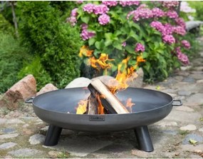 Braciere Da Giardino A Legna Artigianale In Acciaio Design Bali 80 cm Cook King