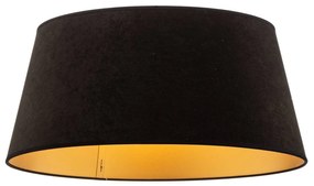 Duolla Paralume a cono altezza 22,5 cm, nero/oro