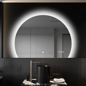 Specchio a LED Mezza Luna Moderno - Illuminazione Elegante per Bagno W221