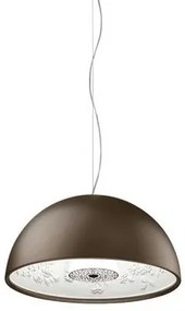 Flos Skygarden Small Lampada 40 cm sospesa a luce diffusa interno in gesso vetro opalino e cupola Ruggine