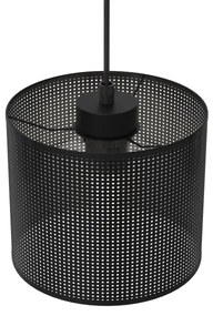 Lampadario a sospensione con filo LOFT SHADE 3xE27/60W/230V nero