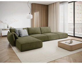 Divano angolare verde (angolo sinistro) Vanda - Mazzini Sofas