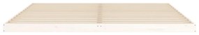 Giroletto bianco 200x200 cm in legno massello di pino