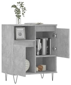 Credenza Grigio Cemento 60x35x70 cm in Legno Multistrato