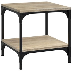 Tavolini 2pz rovere sonoma 40x40x40 cm in legno multistrato