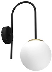 Applique CAMBRIDGE 1xE14/60W/230V nero/ottone