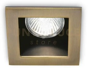 Funky faretto incasso brunito 1 luce attacco gu10 9x9cm