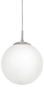 EGLO 85262 - Lampadario a sospensione con filo RONDO 1xE27/60W/230V diametro 25 cm bianco