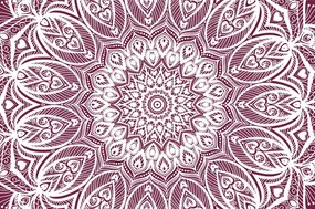 Carta da parati – Mandala dell'armonia su sfondo rosa