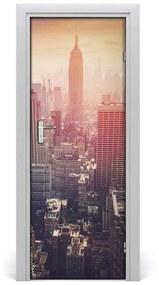 Rivestimento Per Porta Panorama di New York 75x205 cm