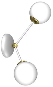 Applique  JOY 2xE14/40W/230V bianca/oro