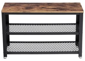 Scarpiera DAVOR marrone/nero