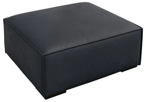 Pouf in pelle blu scuro Madame - Windsor &amp; Co Sofas
