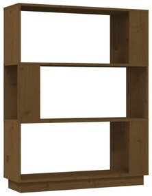 Libreria/divisorio miele 80x25x101 cm in legno massello