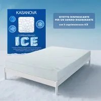 Coprimaterasso 1 piazza e mezza effetto rinfrescante Ice