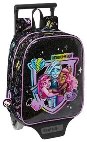 Trolley per la Scuola Monster High Nero 22 x 27 x 10 cm