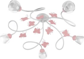 ONLI - Lampadario a plafone per bambini BUTTERFLY 5xE14/6W/230V